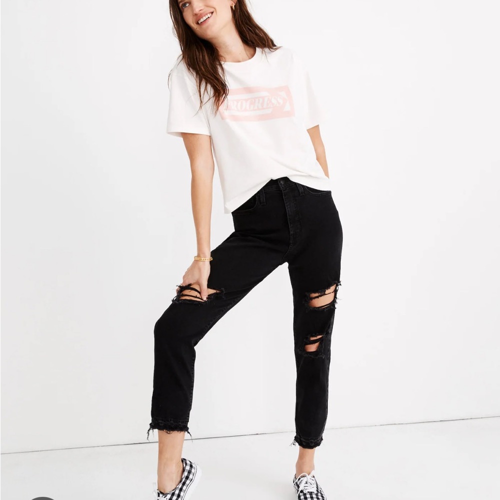 Madewell distressed Momjean Raney Wash